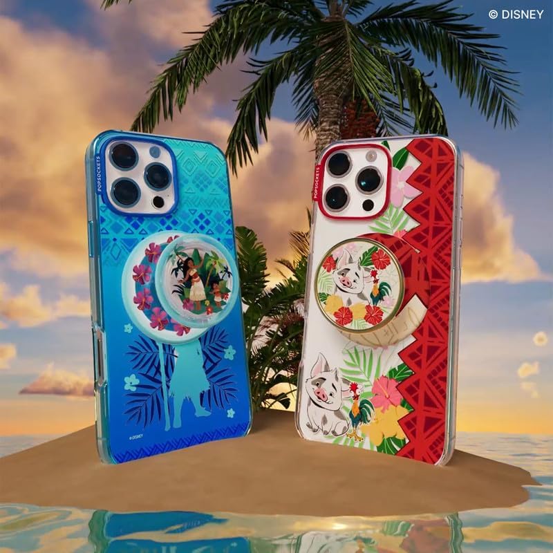 POPSOCKETS قبضة هاتف لمغناطيس ماج سيف مع حامل، حامل مغناطيسي، قمة قابلة للتبديل، قبضة آمنة لجرابات آيفون ماج سيف، قبضة هاتف وجهاز لوحي، موانا - أخوات المحيط - Image 5